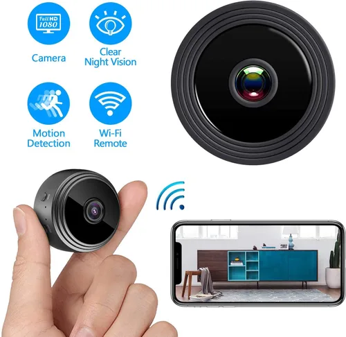 Miniatura 2 de Mini cámaras ocultas cámara WiFi inalámbrica HD 1080P cámaras de seguridad para el hogar vigilancia con alimentación en vivo de audio y video cámara