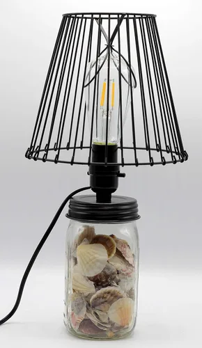 Miniatura 6 de Creative Hobbies El kit de fabricación de lámpara de tarro de frutas para conservas de conservas de bricolaje está precableado y fácil de usar, tapa