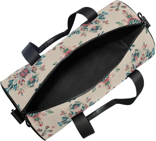 Miniatura 5 de Bolsa de gimnasio para mujeres y hombres, pequeña bolsa de lona para viajes, deportes, vacaciones, fin de semana, durante la noche, playa, bolsa