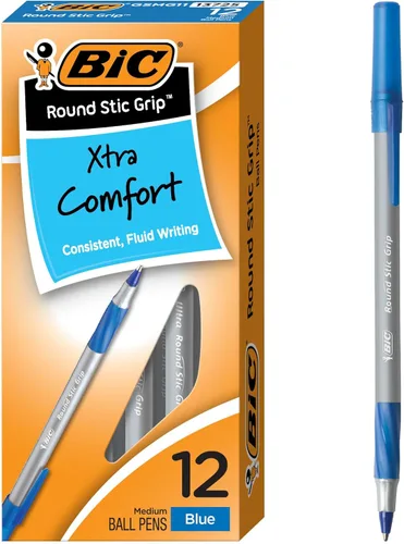 Bolígrafo Grip Stic de BIC, Azul 12 unidades