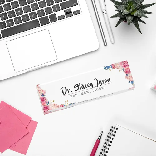 Miniatura 5 de Placa de nombre personalizada para escritorio de oficina, placa de nombre personalizada para escritorio, regalo de oficina ideal para escritorio