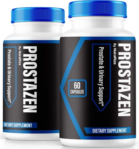 NutraRize Paquete de 2 cápsulas de prostazen, píldoras oficiales de prostazen para apoyar la salud de la próstata, Prostazen Plus Premium Formula,