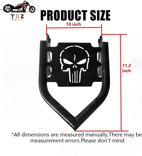 Miniatura 4 de TDZ Soporte para portabultos desmontable negro para Harley Touring Street Glide Road King Road Glide Electra Glide 2009-2024
