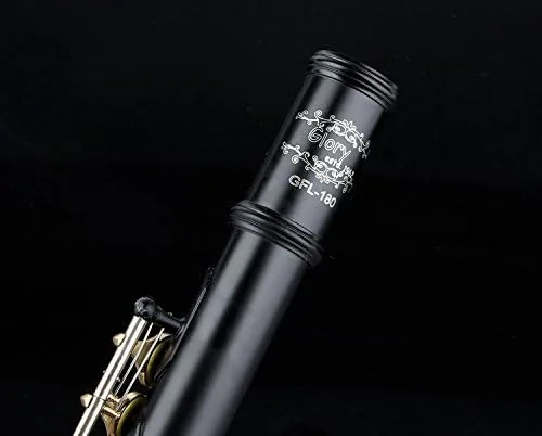 Miniatura 4 de Glory - Flauta de agujero cerrado C con funda, caña de afinar, paño y guantes negro/laca