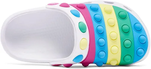 Miniatura 4 de Engtoy Zuecos para niños y niñas, zapatos de jardín sin cordones, sandalias divertidas y ligeras para la playa
