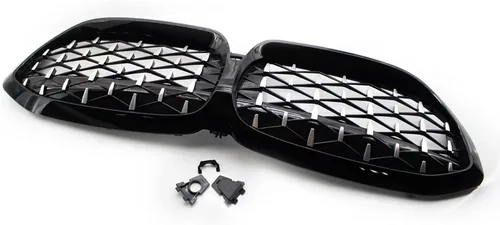 Miniatura 4 de Rejilla de diamante G20 G28 compatible con rejillas de riñón frontales BMW Serie 3 2019 2020 2021 2022, rejilla de reemplazo de parachoques Rejilla