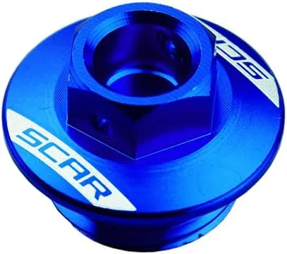 Miniatura 7 de SCAR Tapón de llenado de aceite compatible con HONDA CRF CRFX 250 450 250R 450R 250RX 18-26 - Rojo