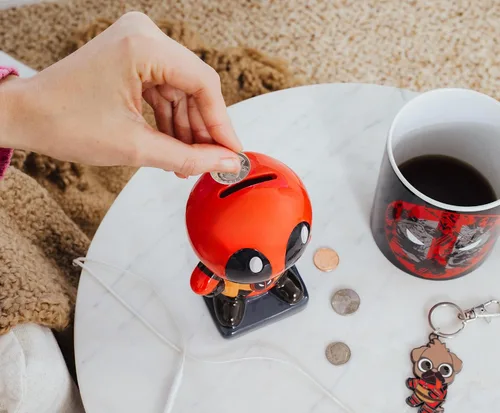 Miniatura 7 de Silver Buffalo Deadpool Chibi Stance - Banco pequeño de monedas de cerámica