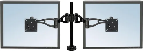 Fellowes 8041701 Professional Series - Soporte de monitor de computadora ajustable de profundidad para 2 monitores con brazos de monitor dual,