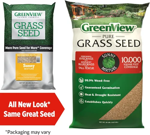 Miniatura 2 de GreenView Pure Grass Seed Sunny Mixture, bolsa de 20 libras. Cubre hasta 10,000 pies cuadrados.