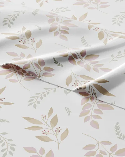 Miniatura 42 de CGK Linens Sábanas tamaño matrimonial, juego de 4 piezas, de zorro, flores, corazón, temática de animales, ultrasuave, transpirable, lavable a