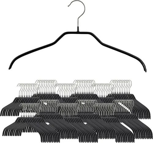 Miniatura 9 de MAWA Ft Reston Lloyd Silhouette Series - Percha antideslizante que ahorra espacio para camisas y vestidos, estilo 41/F, juego de 10, color blanco