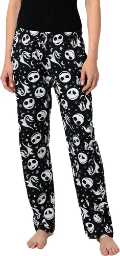 Miniatura 8 de Disney Pantalones de descanso para mujer, pantalones de pijama de algodón con estampado completo
