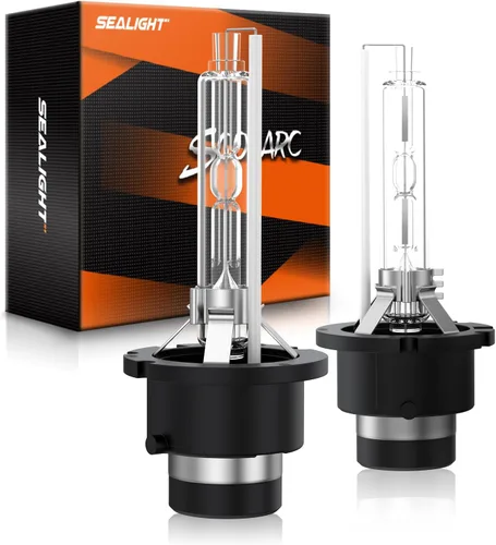 Miniatura 9 de SEALIGHT Bombilla HID D1S, 6000K blanco frío 400% brillo, 35 W xenón HID repuesto 66144 66140 85140 85415 (85415C1), bombillas antiniebla Plug and
