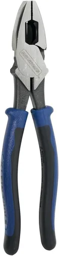 Miniatura 5 de Klein Tools J213-9NE Pinzas de corte lateral para electricistas, fabricadas en EE. UU., alto grado de palanca, 9 pulgadas, diseño aerodinámico