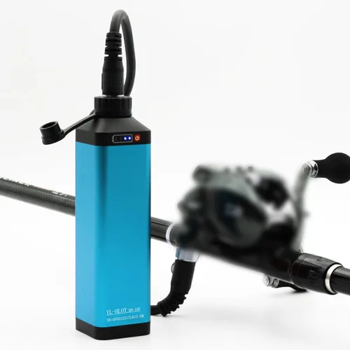Miniatura 6 de Batería de carrete eléctrico Super Mini 14.8V 10000 mAh. Funda de aleación de aluminio a prueba de óxido. Compatible con carretes de pesca eléctrica