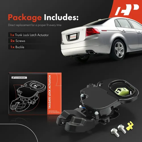 Miniatura 4 de A-Premium Actuador de bloqueo de la tapa del pestillo del maletero del portón trasero compatible con vehículos Acura y Honda - TL 2004-2008, Accord