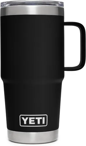 Miniatura 16 de YETI - Vaso de viaje Rambler de 20 onzas, de acero inoxidable, aislada al vacío con tapa fuerte Stronghold Blanco