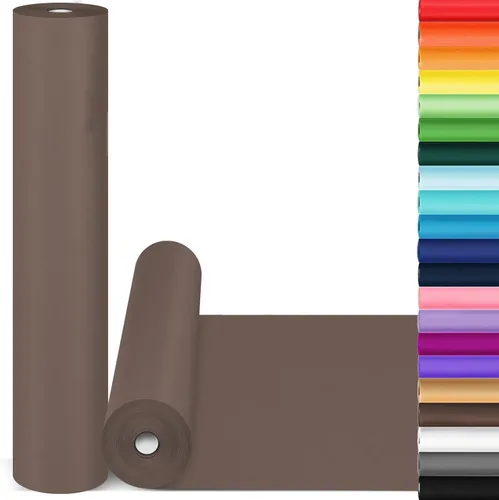 Miniatura 18 de Papel de regalo marrón, rollo de papel kraft, papel decorativo para manualidades de 15 x 450 pulgadas, papel de embalaje para suministros de envío