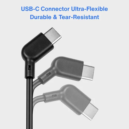 Miniatura 8 de Cable de carga USB C a USB‑C AR para gafas, admite carga rápida de 60 W, transferencia de datos de 10 Gbps y pantalla de 4K a 60 Hz - Chaqueta