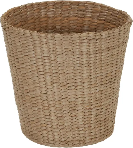Miniatura 13 de Household Essentials Cesta de basura tejida, papelera de cuerda de papel gris para baño, dormitorio, oficina