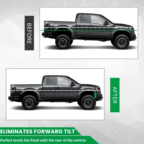 Miniatura 3 de AUTOPTIM Kit de elevación niveladora delantera de 2 pulgadas - Reemplazo para Nissan Frontier 2005-2021, Xterra 2005-2015, Pathfinder 2005-2012, Kit