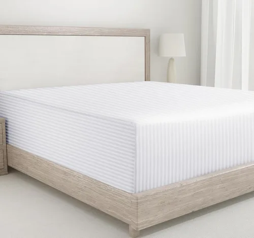 Miniatura 31 de California Design Den - Sábana bajera ajustada de algodón con bolsillo profundo, suave de 400 hilos, 100 % algodón satinado, ajuste ceñido, elástico