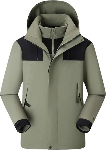 Miniatura 6 de Men's Winter Ski Jacket 3 in 1 Mountain Waterproof Resistant Coat Warm Windbreaker Snowboard Snow Jacket Parka Hooded