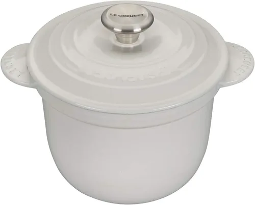Miniatura 9 de Le Creuset Olla de arroz de hierro fundido esmaltado con tapa y inserto de gres, 2.25 cuartos de galón., Marsella Marseille