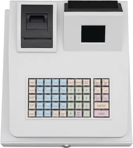 Miniatura 9 de Caja registradora electrónica 48Keys Registro Negro Caja de supermercado Quiosco Retail Pos Sistema Caja Registradora 8 Pantalla LED Digital Caja