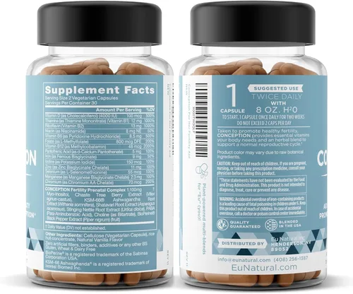 Miniatura 9 de Vitaminas de fertilidad prenatales, regulan tu ciclo, balance de hormonas, ayudan de la ovulación, y luchan contra síndrome de ovario poliquístico