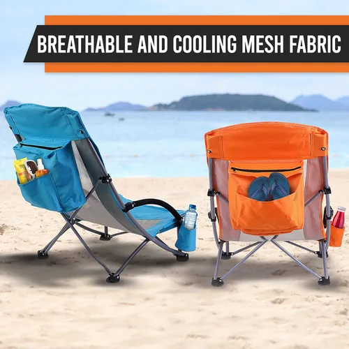 Miniatura 9 de Nice C Mesa plegable de almacenamiento para playa + paquete de 2 sillas de playa con enfriador