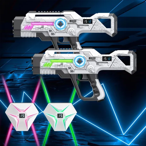 Miniatura 2 de Laser Tag Recargable, Set de Lazer Tag de 2 para Niños Juego Interior y Exterior, Ideas de Regalo para Niños Adolescentes y Adultos, Juguetes