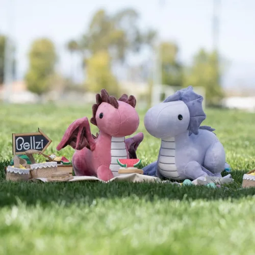 Miniatura 6 de Bellzi Dragón de fuego – Lindo juguete de peluche de 11.5 pulgadas – Adorable juguete de dragón suave y regalos – Regalo perfecto para niños, bebés