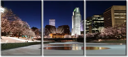 Miniatura 74 de San Antonio Sundown - Impresión en lienzo, paisaje de ciudad de pared grande, paisaje urbano extra grande de Texas, impresión de pared de horizonte