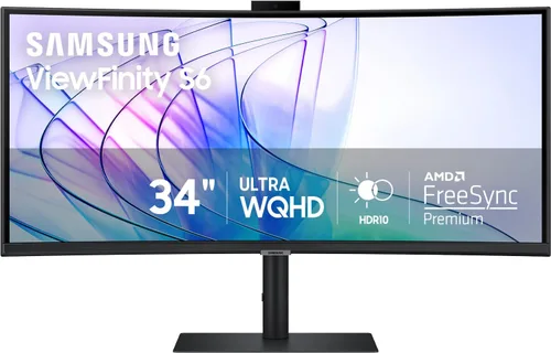 Miniatura 23 de Samsung Monitor de computadora curvado ViewFinity (S65TC) de 34 pulgadas serie Ultra-WQHD 1000R, HDR10, 100Hz, AMD FreeSync, Thunderbolt 4, soporte