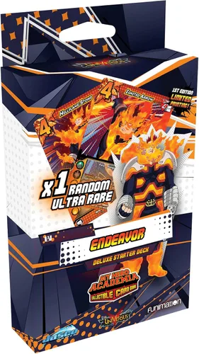 Jasco Games My Hero Academia - Juego de cartas coleccionables Serie 3 Endeavor Starter Deck | Juego de cartas coleccionables para adultos y