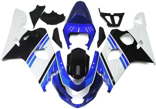 Miniatura 104 de Kit de carenado de inyección azul, negro y blanco para Suzuki GSXR600 GSX750 2006 2007 GSXR 600 GSX-R750 06 07 ABS Carenado de plástico completo