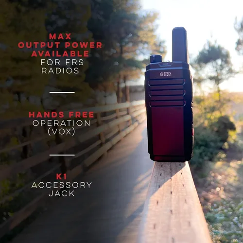 Miniatura 4 de BTECH FRS-B1 Paquete de 2 FRS Business, Walkie Talkies para adultos, NOAA, radio bidireccional de alto rendimiento. Kit completo con kit