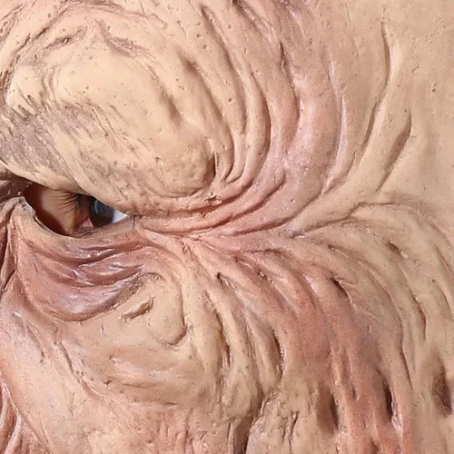 Miniatura 3 de ROTORS Máscara de anciano de Halloween, máscara realista de látex de cabeza completa, máscara de mascarada para cosplay, disfraz de fiesta