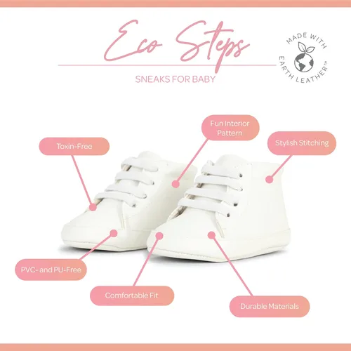 Miniatura 3 de JuJuBe - Zapatos de bebé de silicona para bebés cuero vegano Eco Steps Sneaks