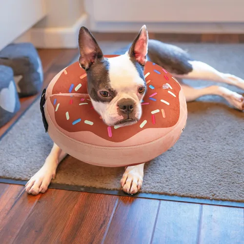 Miniatura 8 de BEAUTYZOO Alternativa al cono para perro después de la cirugía para perros grandes, medianos y pequeños, collar de cono inflable suave para perros