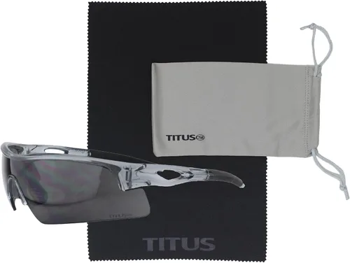 Miniatura 21 de TITUS G20 Gafas de seguridad para todos los deportes, protección para motocicletas, compatibles con ANSI Z87+ Marco negro - Lente ahumado - Con bolsa