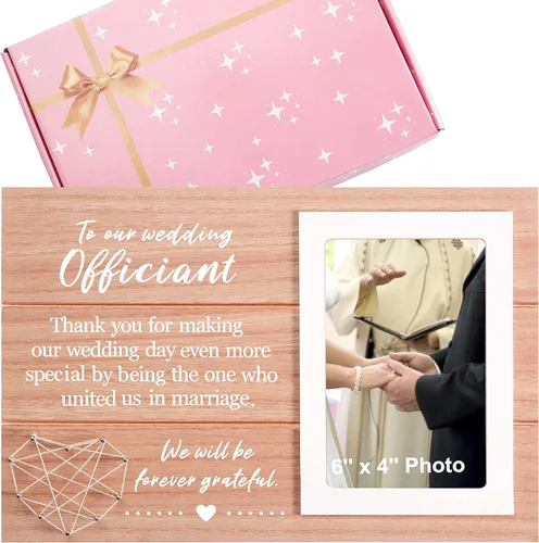 Miniatura 21 de Regalo de marco de fotos de boda para dama de honor de la novia, despedida de soltera, ducha nupcial para mejores amigas, hermana, mejor amiga - "Él
