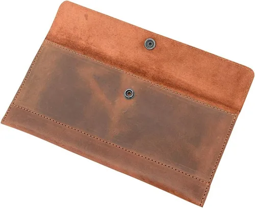 Miniatura 4 de Hide & Drink, Cartera de viaje hecha a mano de cuero de grano completo, Bourbon Marrón, Classic