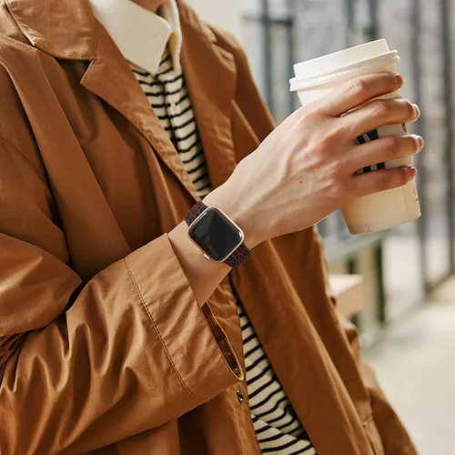 Miniatura 6 de CreateGreat Correas de leopardo grabadas compatibles con Apple Watch Band de 1.575 in 1.614 in 1.496 in 1.654 in 1.732 in 1.772 in 1.811 in 1.929 in