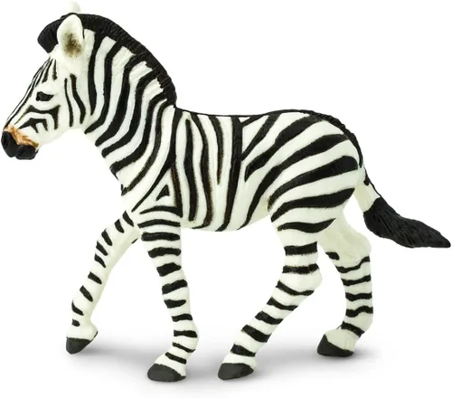 Safari Ltd. Figura de potro de cebra, figura realista de 3.5 pulgadas, juguete educativo para niños, niñas y niños a partir de 3 años
