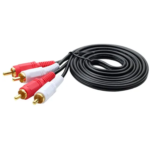 Miniatura 3 de Cable divisor de audio RCA macho a 2 RCA macho a 2 RCA macho, cable divisor de audio RCA, adecuado para caja de TV de sonido DVD, 4.9 ft