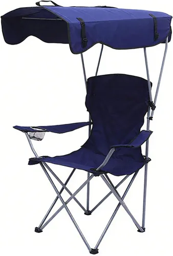 Miniatura 12 de Single Person Canopy Chair Outdoor Portable Foldable Oxford Fabric Beach Fishing Seat Camo 50 * 50 * 90/120CM
