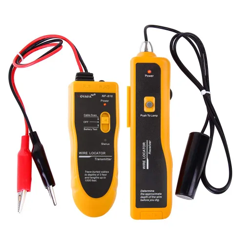 NOYAFA D3IN0580-B Localizador de alambre de cable subterráneo, localice fácilmente alambres en vallas de alambre, controlador de aspersores,
